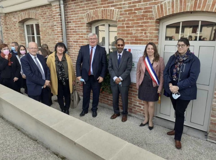 Le CDAD de la Marne était représenté par sa présidente Jennyfer Picoury lors de l'inauguration de la structure France Services de Courtisols 