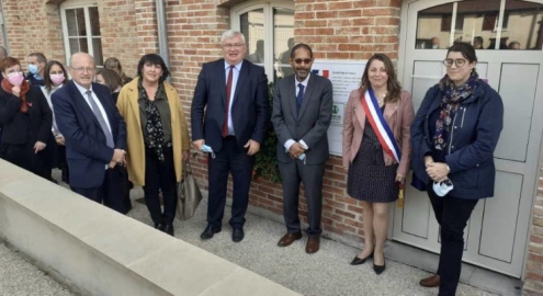Le CDAD de la Marne était représenté par sa présidente Jennyfer Picoury lors de l’inauguration de la structure France Services de Courtisols